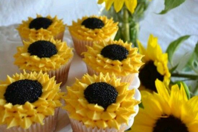 Sunflower Cupcakes web
